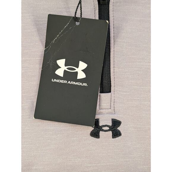 NWT Under Armour Men's UA Drive Midlayer Pullover in Tetra Grey size Small - Picture 4 of 7